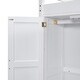 preview thumbnail 8 of 13, White Full Size Solid Wood Loft Bed with Built-in Wardrobe, Desk, Storage Shelves and Drawers