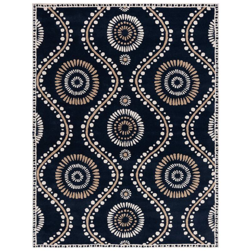 Martha Stewart by SAFAVIEH Handmade Ogee Dot Wool Rug