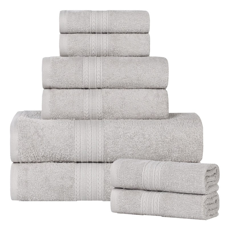 Superior Eco-Friendly Cotton 8-Piece Towel Set