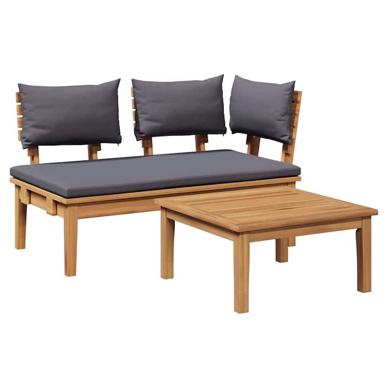 vidaXL Garden Bench Brown Solid Teak wood