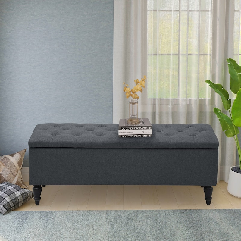 Maypex 45 in. Upholstered Storage Bench