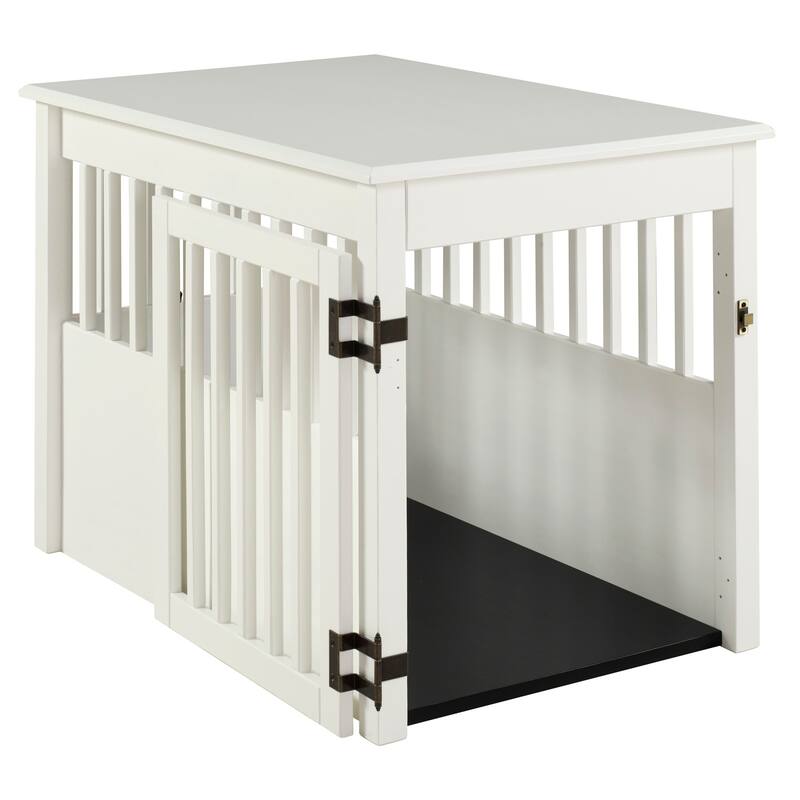 Maykoosh Large End Table - Elegant White Finish Living Room Accent Table - 28