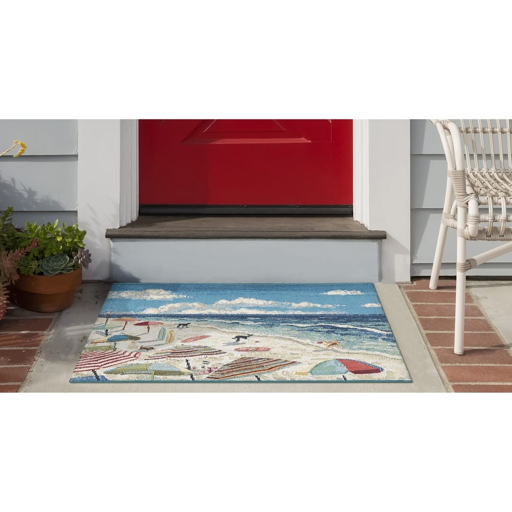 Liora Manne Esencia Dog Beach Indoor/Outdoor Mat
