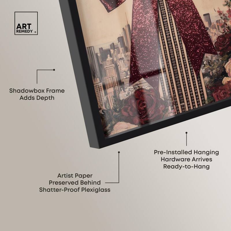 Sparkling Empire State Building Shadowbox by Art Remedy
