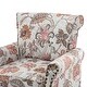 preview thumbnail 3 of 5, Armchair with Nailhead Trim and Turned Legs