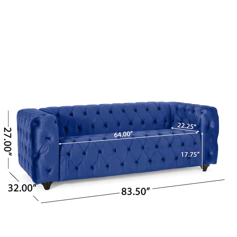 Sagewood Transitional Deeply Tufted Sofa by Christopher Knight Home