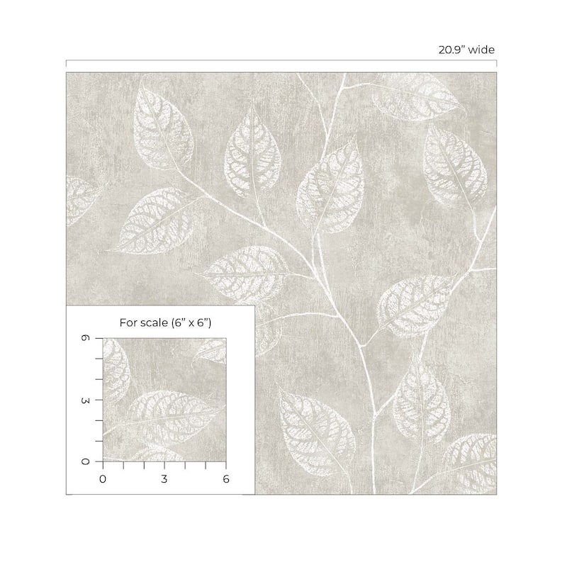 Seabrook Designs Branch Trail Silhouette Nonwoven Unpasted Wallpaper