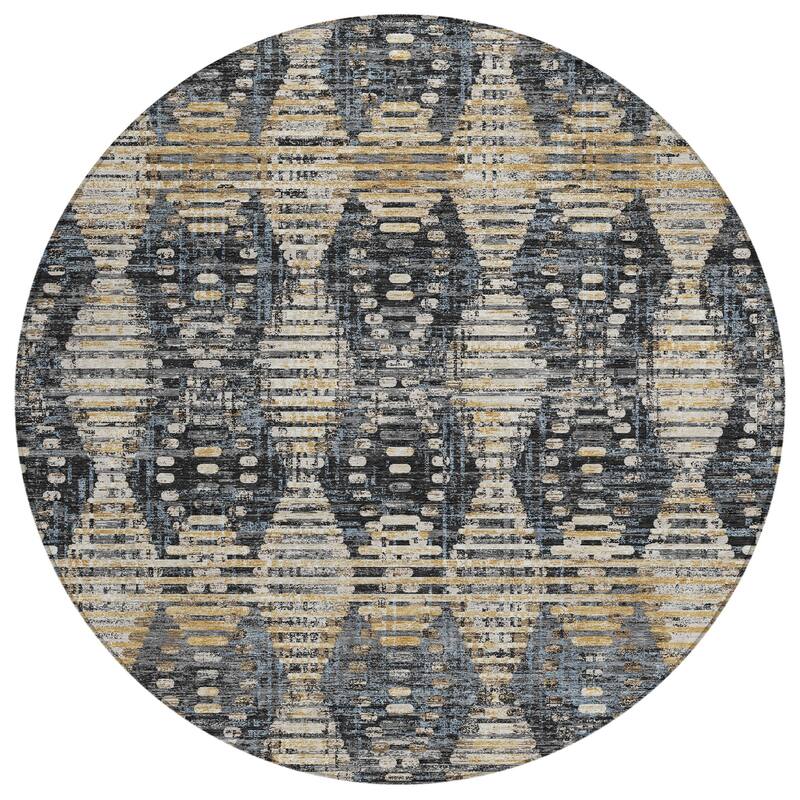 Machine Washable Indoor/ Outdoor Modern Ignacio Chantille Rug