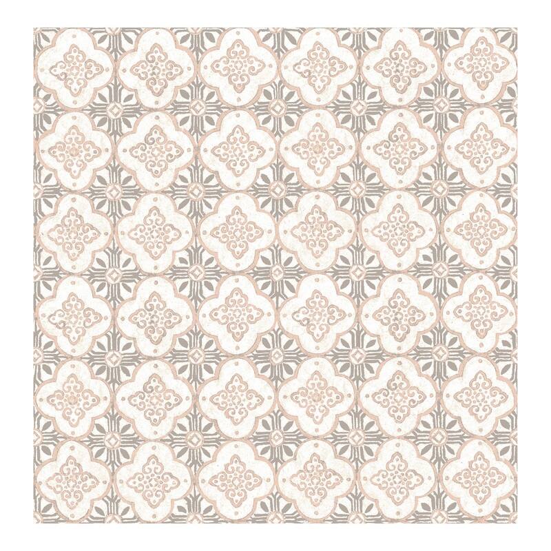 Geo Pink Quatrefoil Wallpaper - 20.5in x 396in x 0.025in