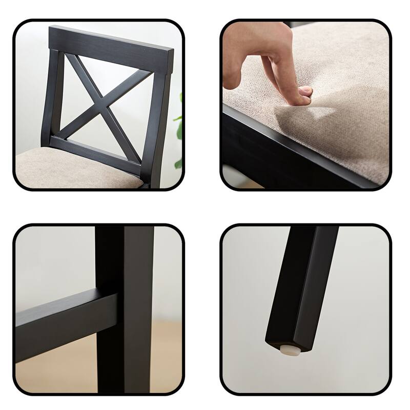 Bar Chair Counter Height Stool with Backrest