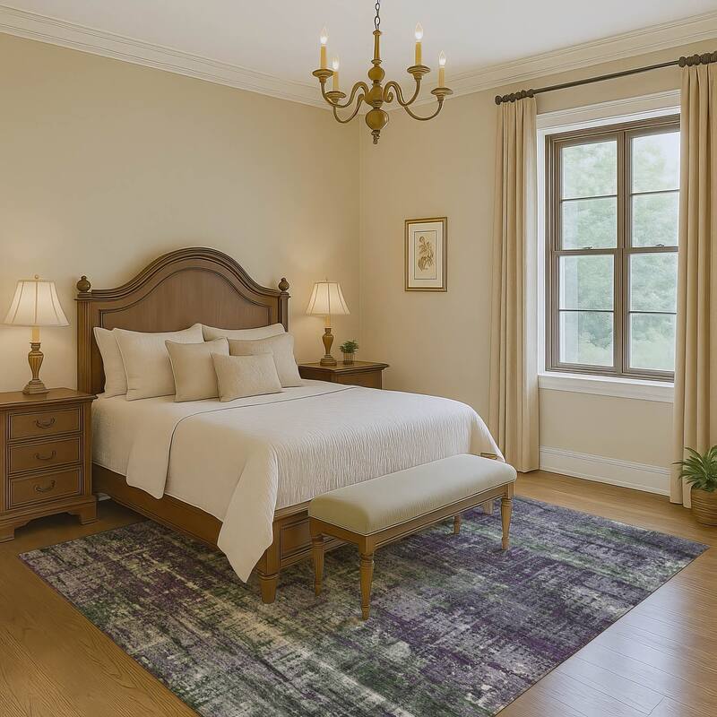 Premium Washable Super Soft Modern Hatch Mayfield Rug