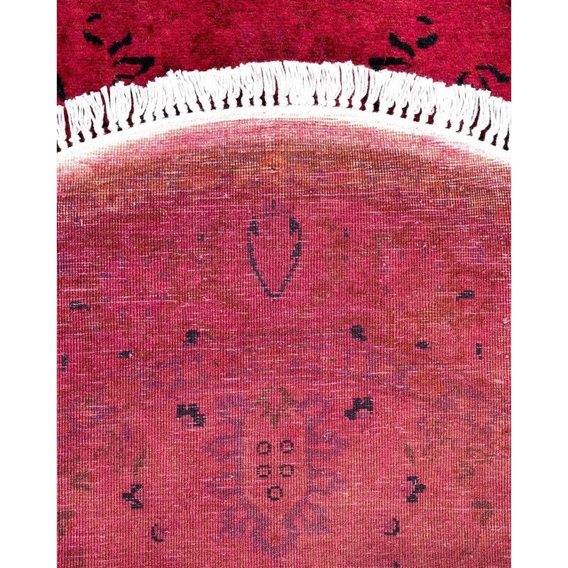 Fine Vibrance, One-of-a-Kind Hand-Knotted Area Rug - Red, 3' 1" x 4' 7" - 3' 1" x 4' 7"