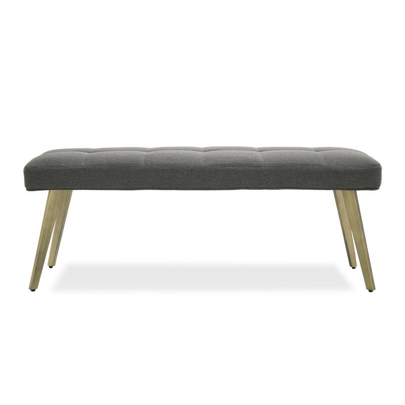 Modrest Cici Contemporary Grey & Antique Brass Bench