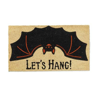 Lets Hang Natural Coir Door Mat Everyday Black 30x17 inches Easy to Clean Shake or Brush