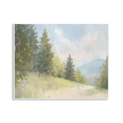 Stupell Meadow Of Green Landscape Wall Plaque Art Design By Petal Prints Design