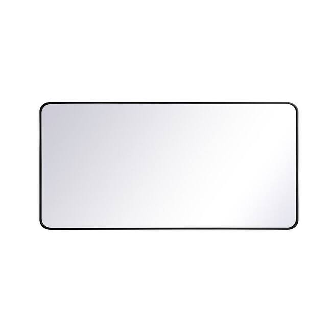 Elegant Lighting Evermore Collection Soft Corner Metal Rectangular - Black