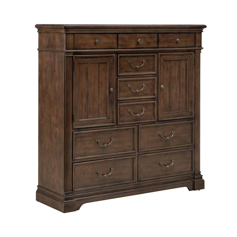 Arden Road Satin Cherry Poplar Dresser for Bedroom Storage - 6, 8, or 10 Drawers