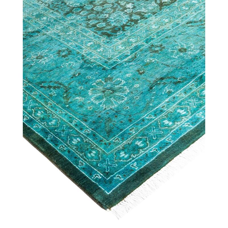Fine Vibrance One-of-a-Kind Hand-Knotted Area Rug - Brown, 8' 2" x 10' 4" - 8' 2" x 10' 4"
