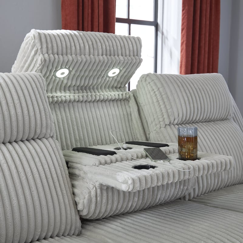 Signature Design by Ashley Broad Cove Power Reclining Sofa - 89"W x 44"D x 42"H