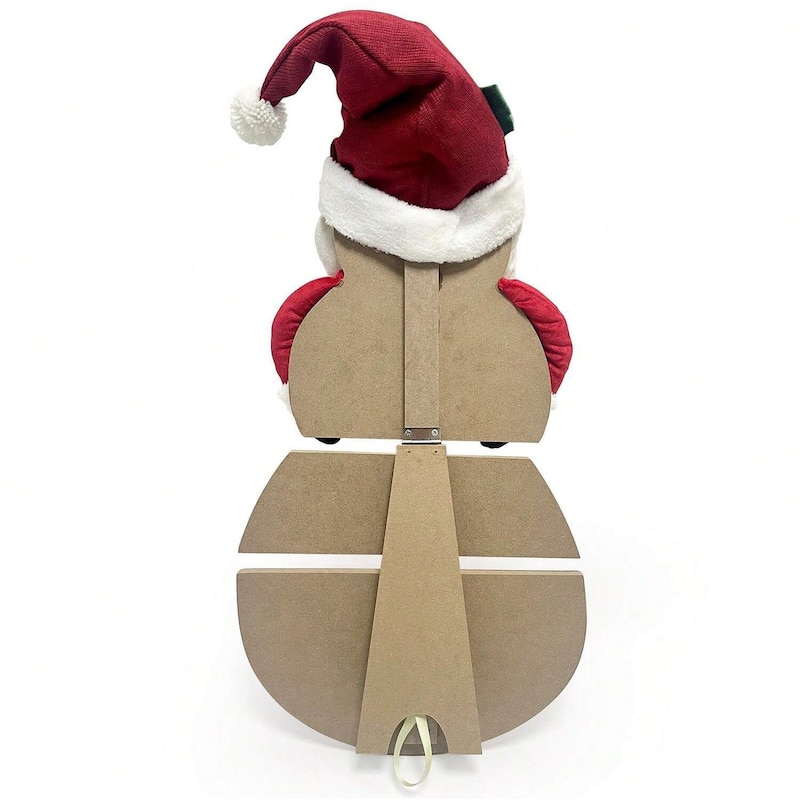28‘’ H Wooden Snowman Christmas Porch Sign, Outdoor Christmas Decorations for Porch & Front Door Holiday Décor