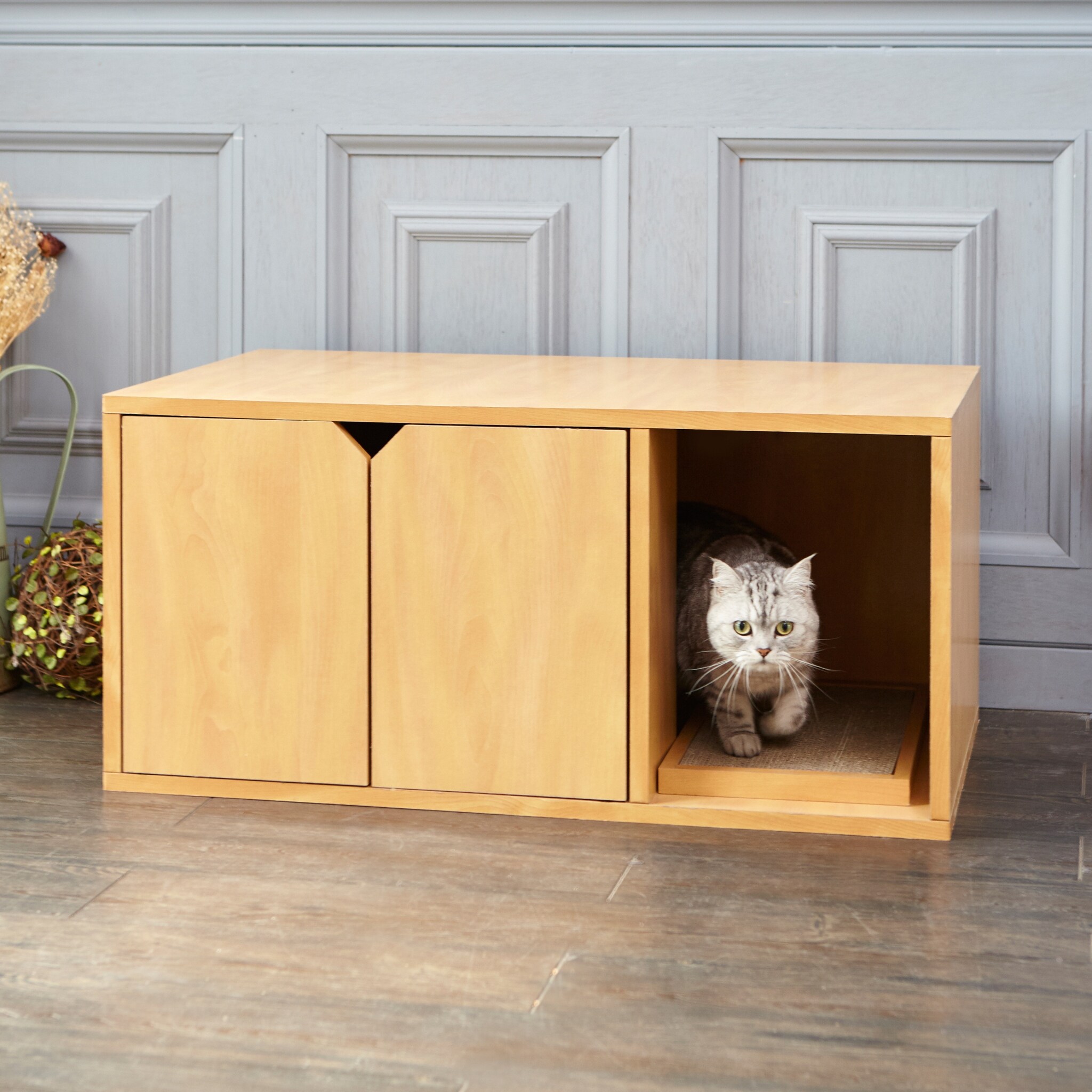 Shop Way Basics Eco Stackable Cat Litter Box Natural Overstock