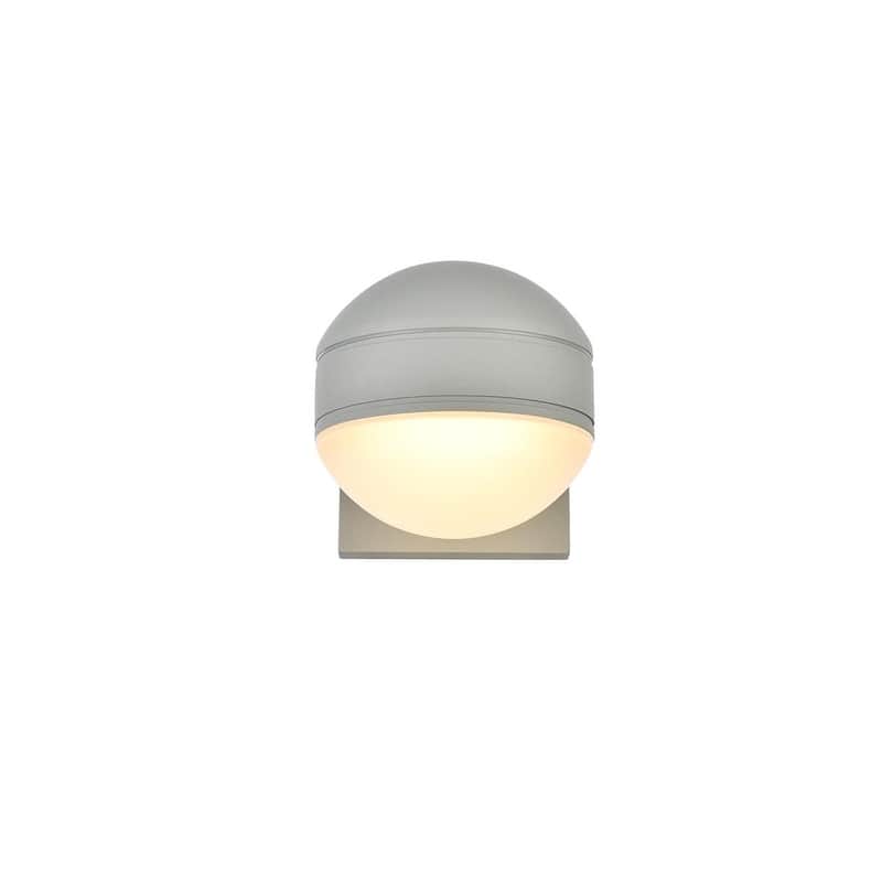Modern Integrated LED Wall Sconce - N/A - Silver