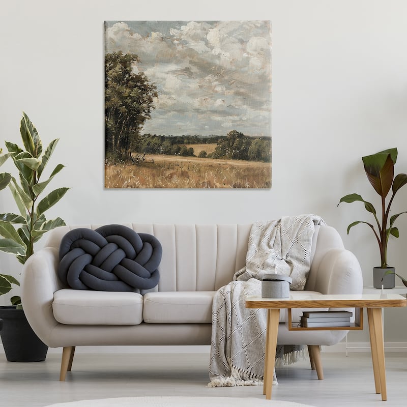 Stupell Clouds Over Country Scenery Canvas Wall Art Design By LSR Creative Studio