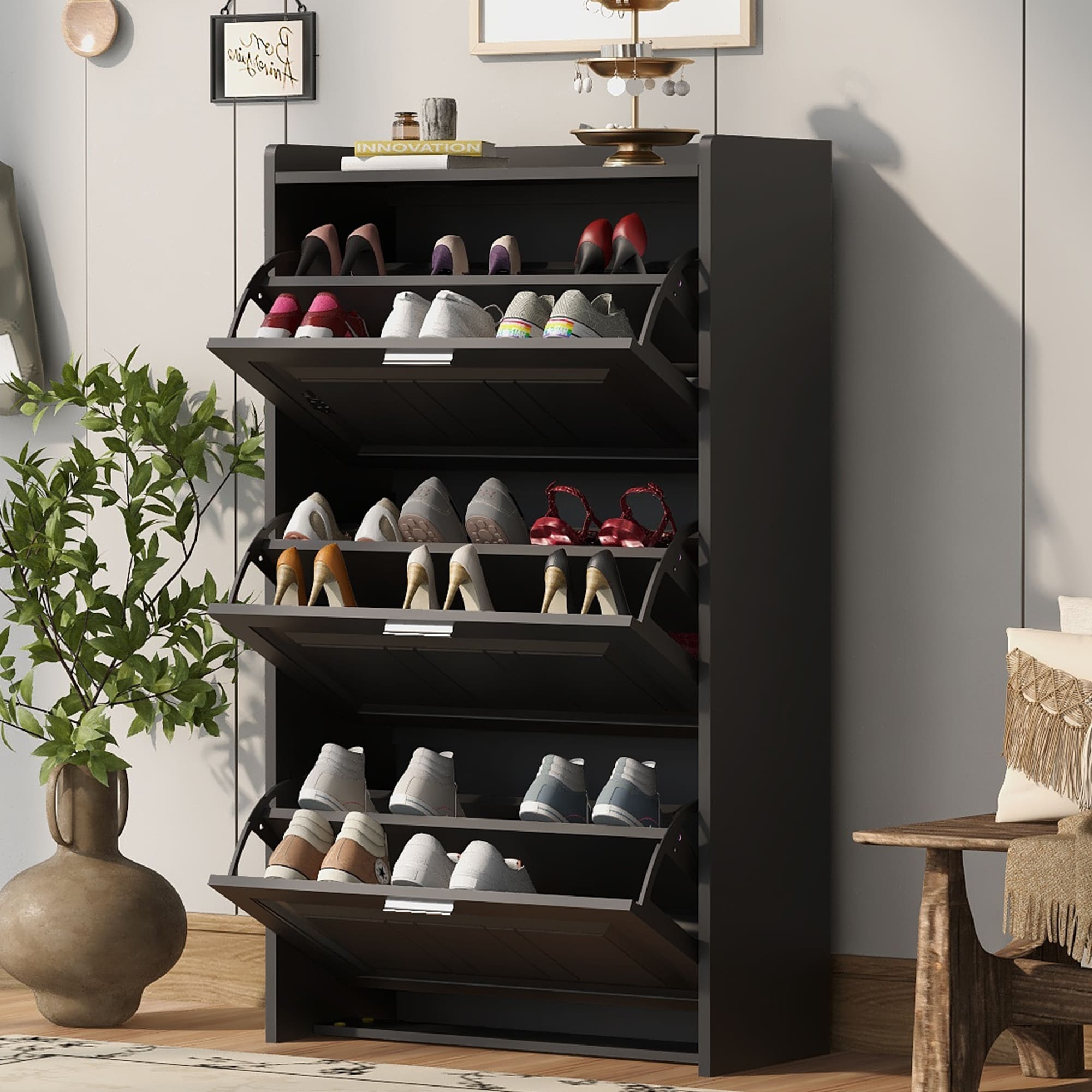 Sleek shoe rack clearance
