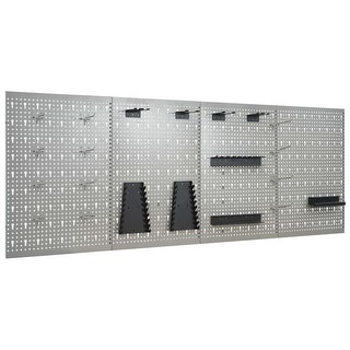 vidaXL Wall-mounted Peg Boards 4 pcs 15.7