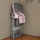 preview thumbnail 10 of 26, KISRAIS Portable Adjustable Baby High Chair with Safety Belt, Silent Lockable Wheels