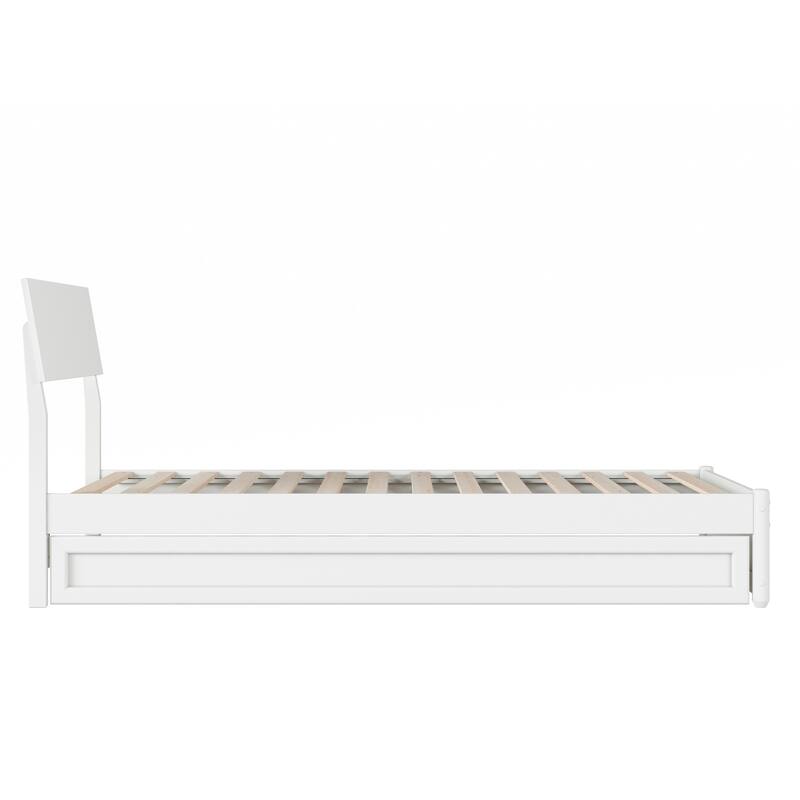 Norla Wood Platform Bed with Trundle