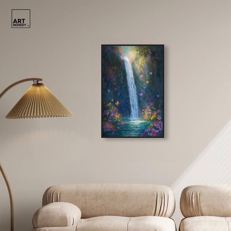 Hidden Falls II Canvas by Art Remedy