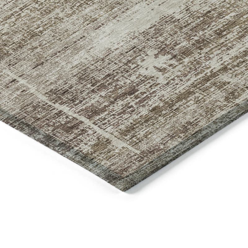 HomeRoots Abstract Transitional Rectangle Outdoor Rug