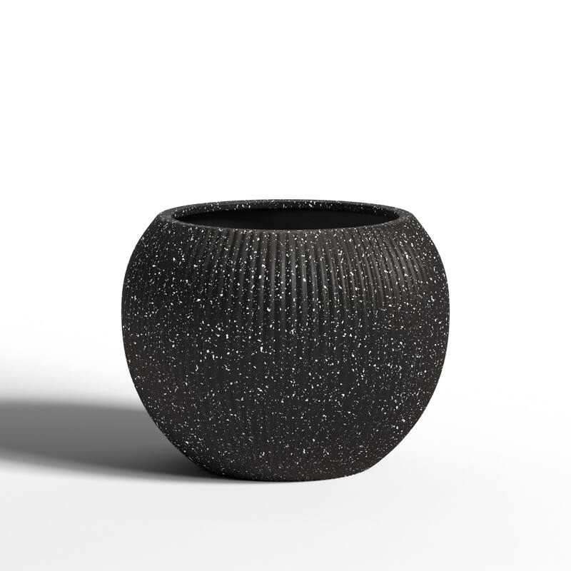 DTY Signature Mount Sherman 1-Piece Fiberstone Planter for Indoor/Outdoor