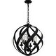 preview thumbnail 3 of 4, Earth Black Four Light Pendant from the Blacksmith Collection