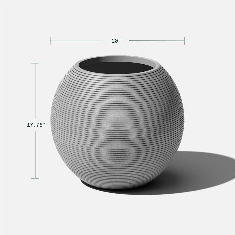 Veradek Strata Series Sphere 18'' Planter
