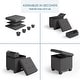 preview thumbnail 146 of 192, Empyrean Tuffted Folding Foot Rest Storage Ottoman Bench with Storage Bins