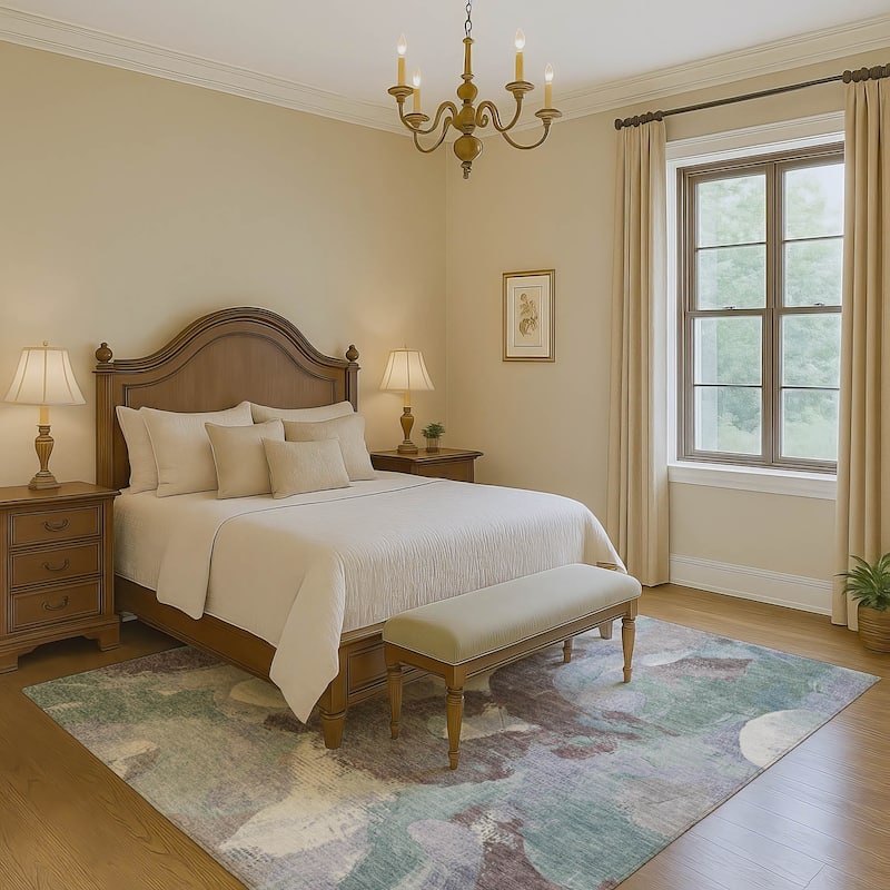 Premium Washable Super Soft Abstract Contemporary Mayfield Rug