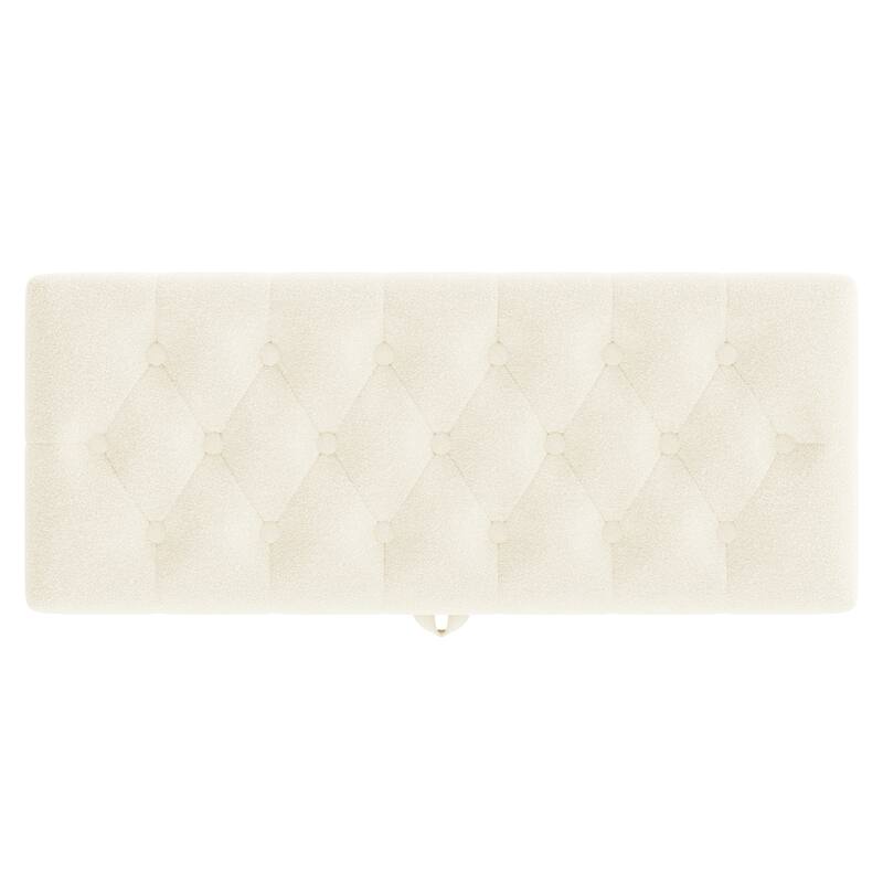GDFStudio - Tufted 44.7" Boucle Upholstered Storage Ottoman Bench