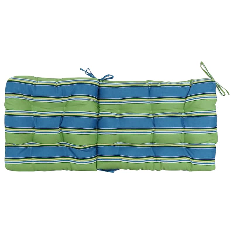 Multi-section Tufted Outdoor Seat/Back Chair Cushion (Multiple Sizes)