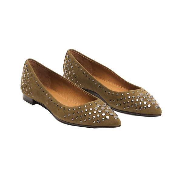 frye sienna studded ballet flat