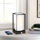 preview thumbnail 2 of 7, 11.5-in Black Touch Control 3-Way Small Table Lamp with 2 USB Ports, 6-Watt LED Bulb Included - 11.5'' H