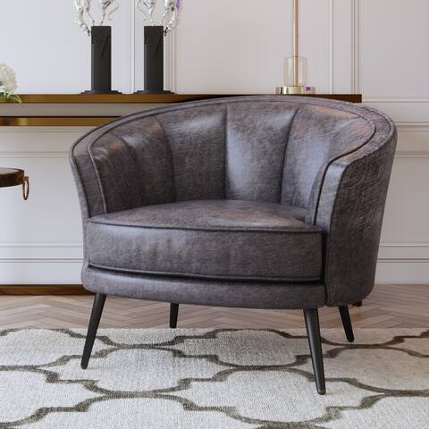 Accent Barrel Chair Leisure Accent Chair Upholstered Armchair