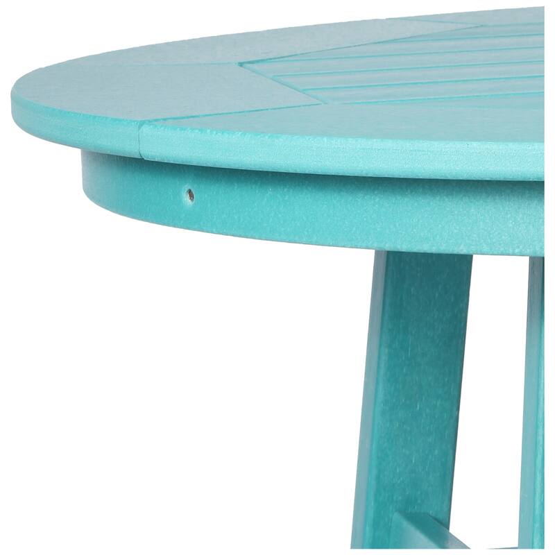 Polytrends Laguna Hdpe All Weather Outdoor Patio 35" Round Counter Table