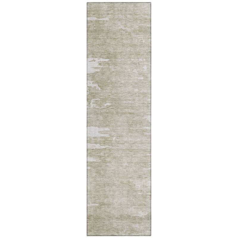 Machine Washable Indoor/ Outdoor Chantille Abstract Ombre Rug