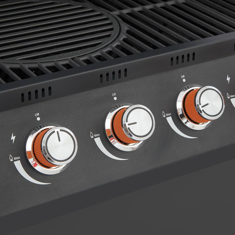 GDF Studio - Ironcrest Pro Outdoor Propane Gas Grill with Side Burner