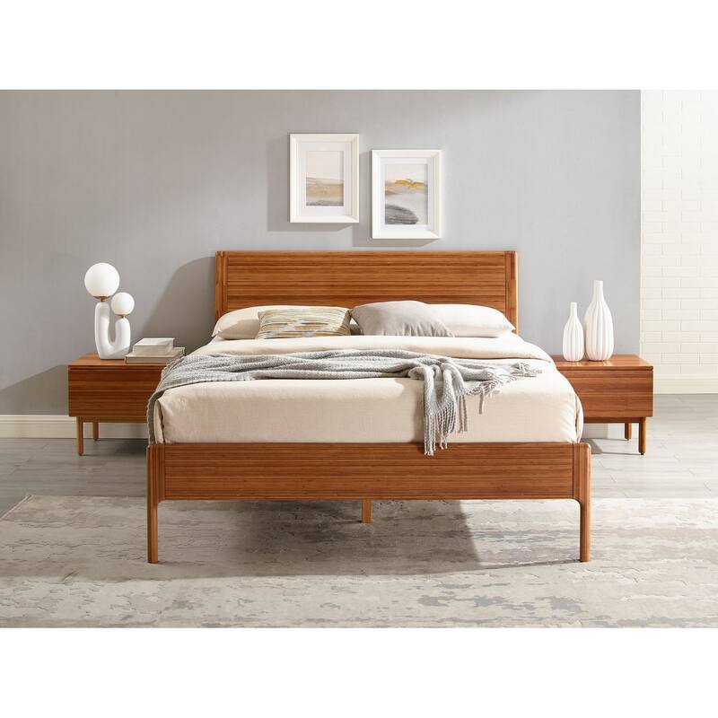 Ventura King Platform Bed, Amber