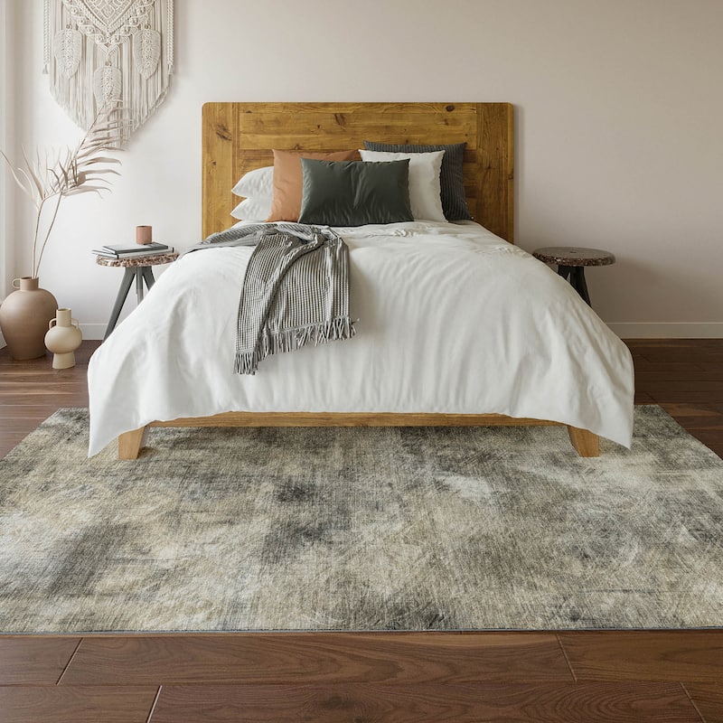 Premium Washable Super Soft Solid Contemporary Mayfield Rug