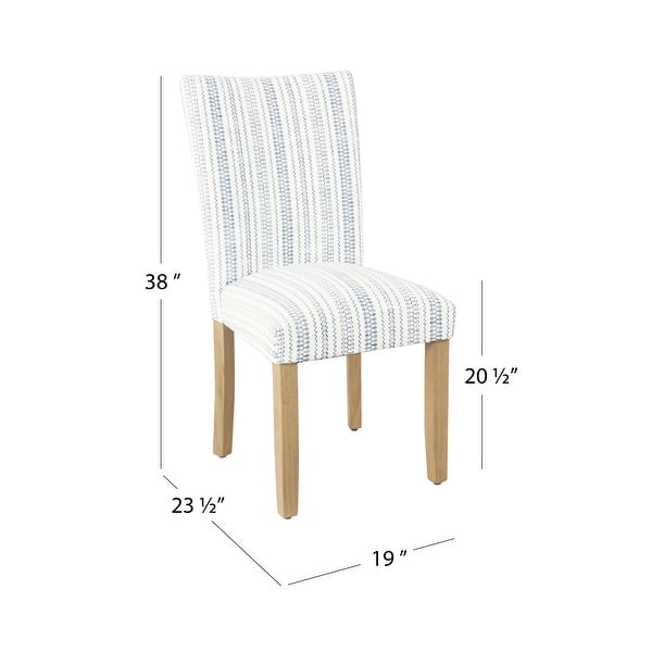 dimension image slide 4 of 7, HomePop Classic Parsons Dining Chair - Set of 2
