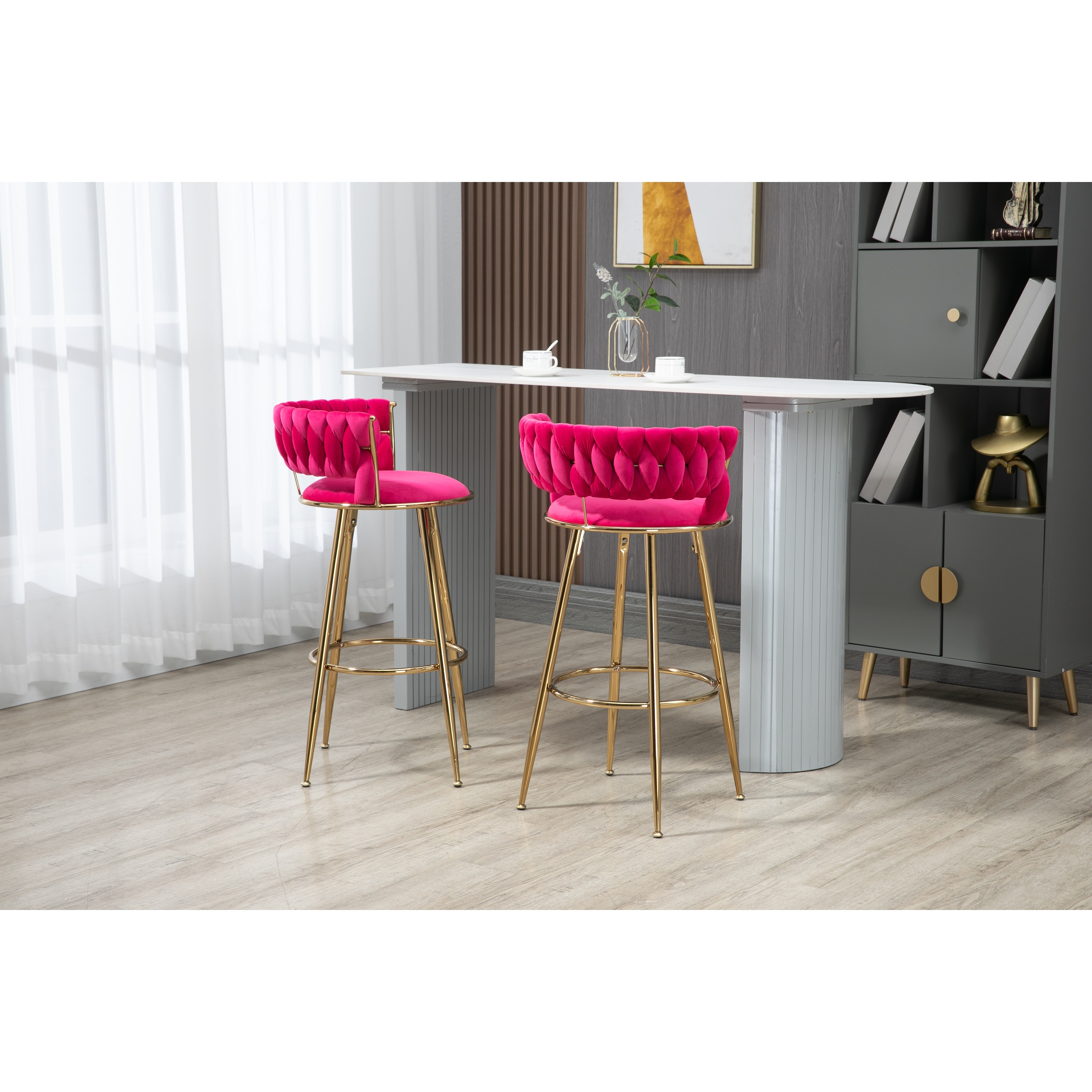 Breakfast bar 2025 stools red